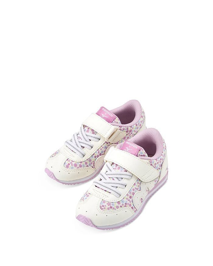 Miki House X Mizuno Printed Sneakers Toddler, Little Kid In White