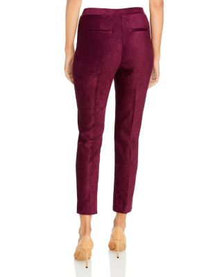 red velvet pant