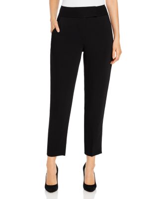 high waisted black cropped pants