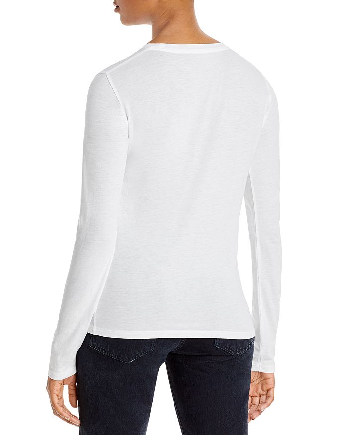 Shop Vince Essential Crewneck Top In Optic White