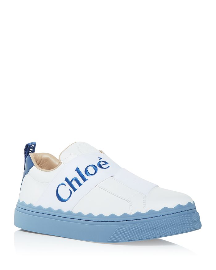 Chloé Women's Lauren Slip On Sneakers In Stormy Blue