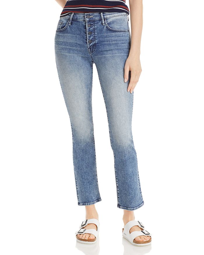MOTHER The Pixie Insider Ankle Jeans in Group Bathing | Bloomingdale's