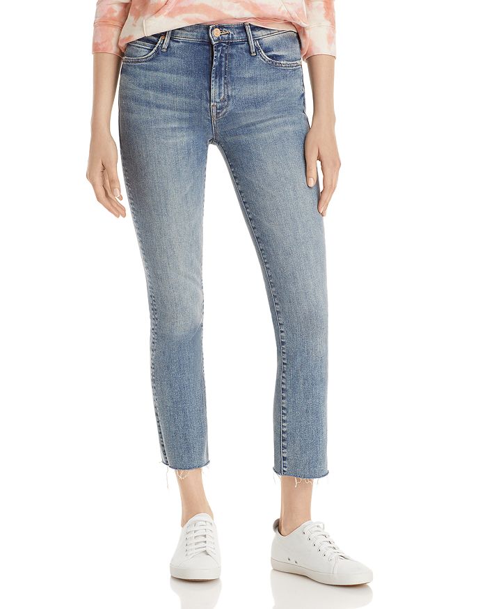 MOTHER The Rascal Ankle Fray Jeans | Bloomingdale's
