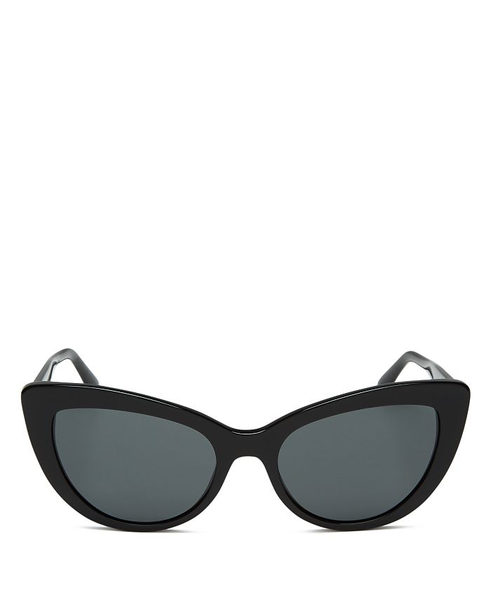 Versace Women's Cat Eye Sunglasses, 54mm In Black /grey