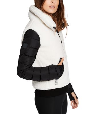 Shop Sam. Carson Fleece Bomber Coat In 