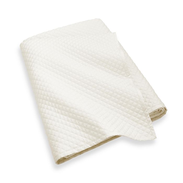 Polo Ralph Lauren Rl Quilted Sateen Argyle Quilt, Full/queen In True Parchment