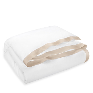 Polo Ralph Lauren Rl Organic Sateen Border Duvet Cover, Full/queen In Coastal Sand