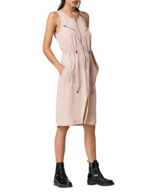 all saints satin dress