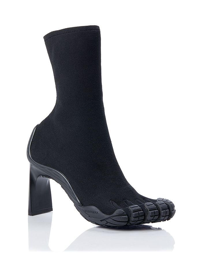 Balenciaga Women's Toe Knit Booties In Black