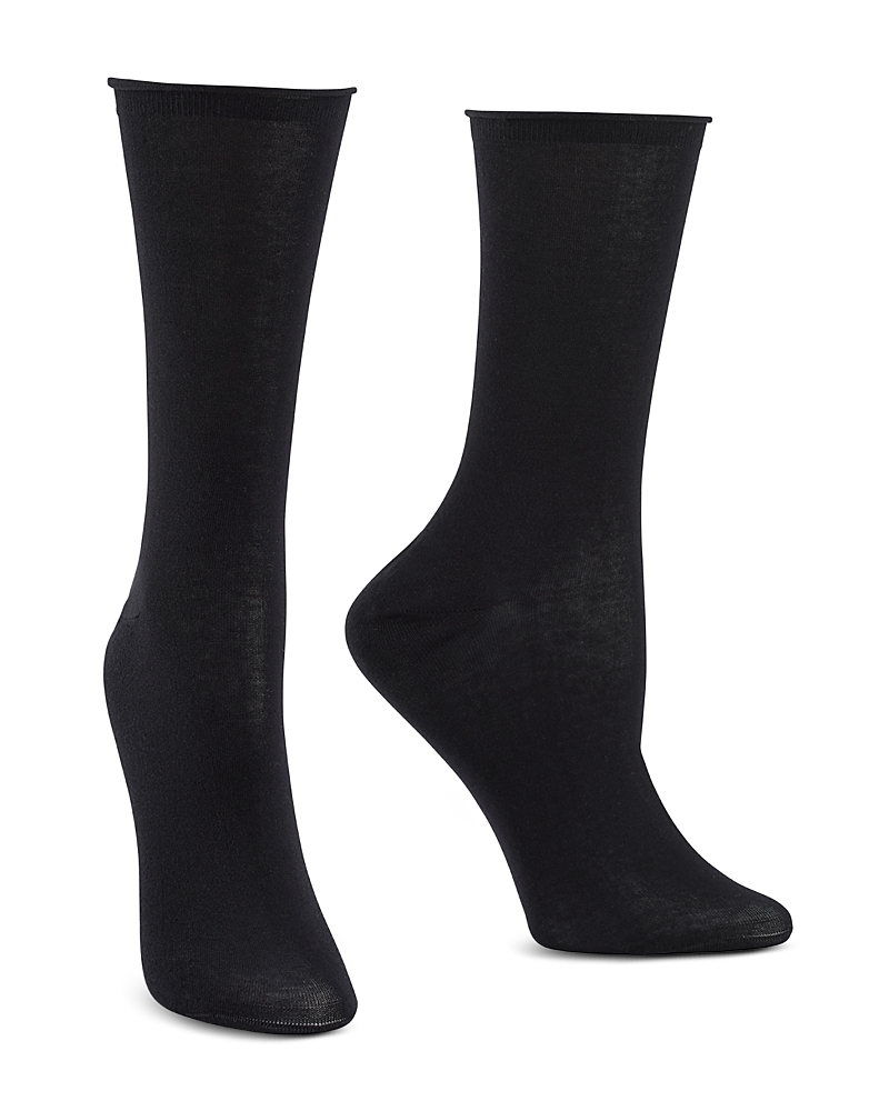 Hue Soft Opaque Knee Socks In Black