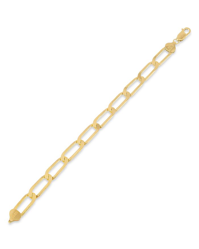 Adinas Jewels Adina's Jewels Twisted Paperclip Link Bracelet In Gold