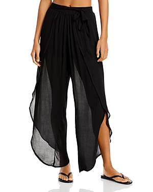 Aqua Swim Petal Beach Swim Cover-up Trousers - 100% Exclusive In Black