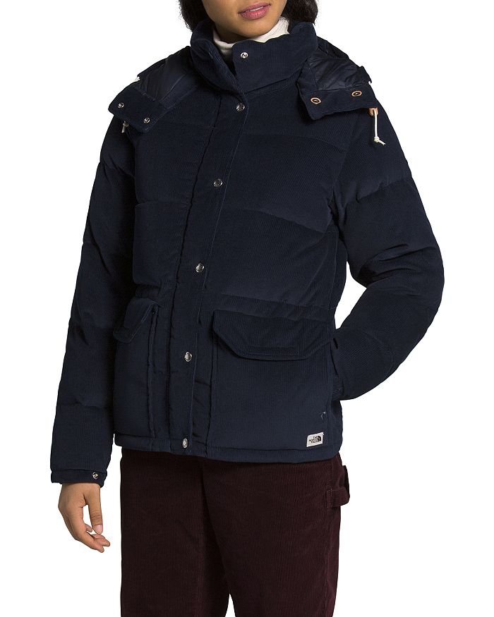 THE NORTH FACE SIERRA HOODED CORDUROY DOWN COAT,NF0A4VUVRG1