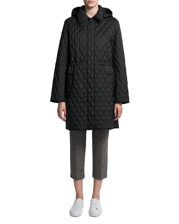 Theory Quilted Anorak In Black