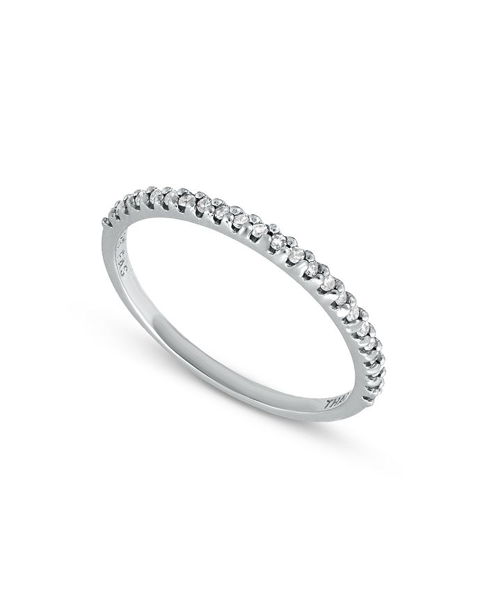 Bloomingdale's Marc & Marcella Diamond Band Ring In Sterling Silver, 0.12 Ct. T.w. - 100% Exclusive In White