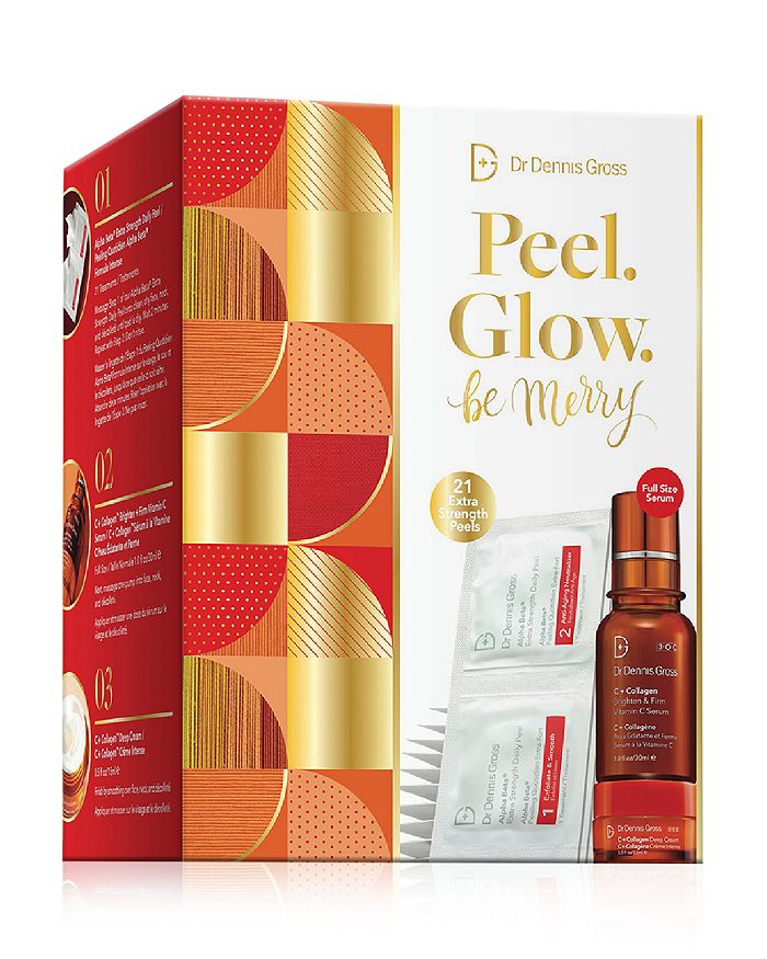 Dr. Dennis Gross Skincare Peel. Glow. Be Merry. Gift Set ($161