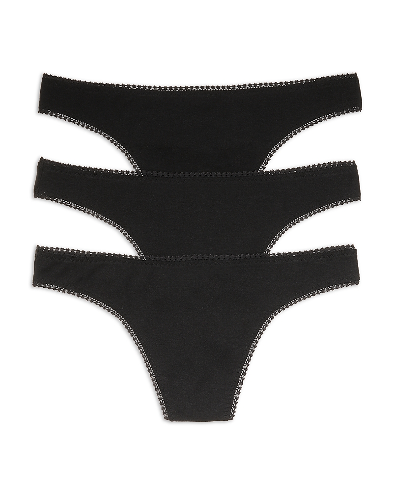 On Gossamer Gossamer Mesh Hip G 3 Pack Underwear In Black