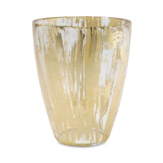 VIETRI Rufolo Glass Gold Brushstroke Vase | Bloomingdale's