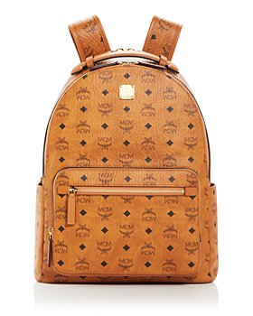 Authentic MCM Burgundy Stark Visetos Small Backpack