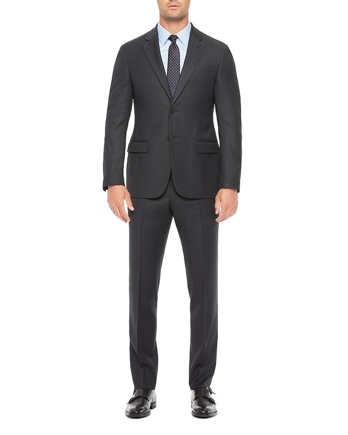 Armani Regular Fit Blue Wool Blend Suit | Bloomingdale's