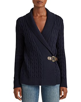 Ralph Lauren - Cable Knit Buckled Sweater