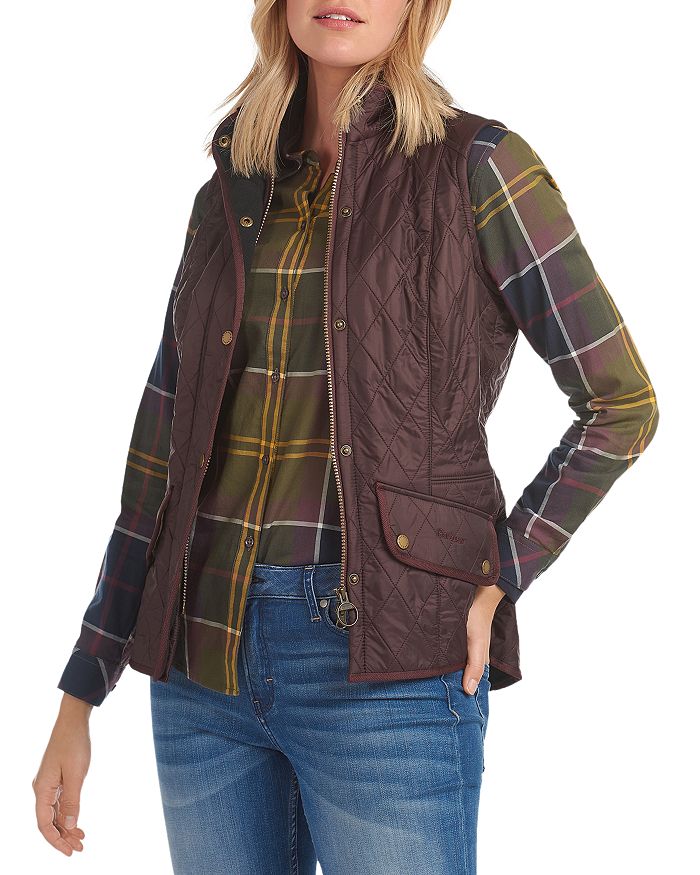 BARBOUR CAVALRY DIAMOND-QUILTED GILET,LGI0016RE91