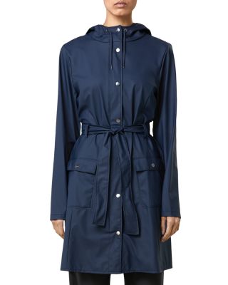 rains curve jacket blue