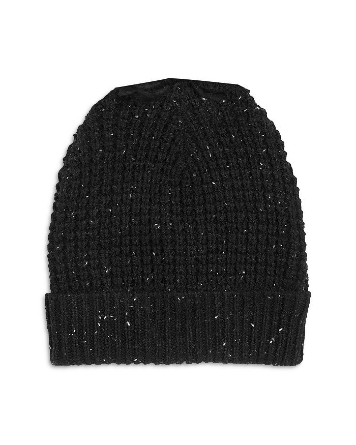 Miles Baby Unisex Waffle Knit Hat - Baby In Black