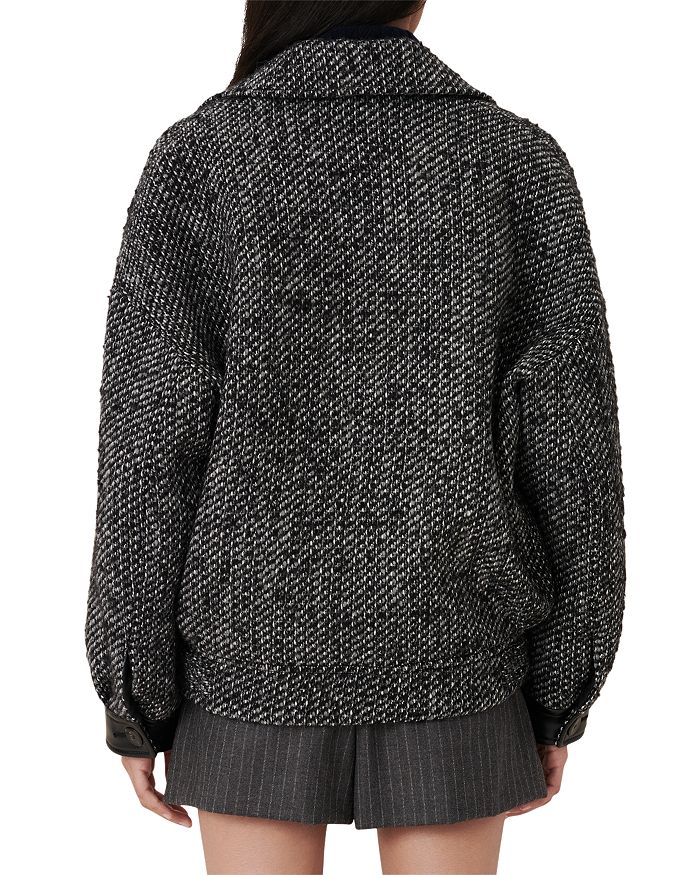 MAJE GALINE MARLED COAT