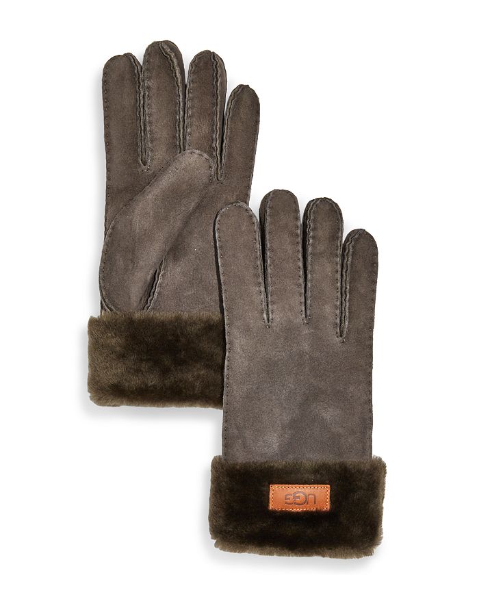 Ugg Shearling Gloves In Eucalyptus