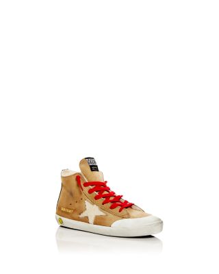 golden goose shearling high top