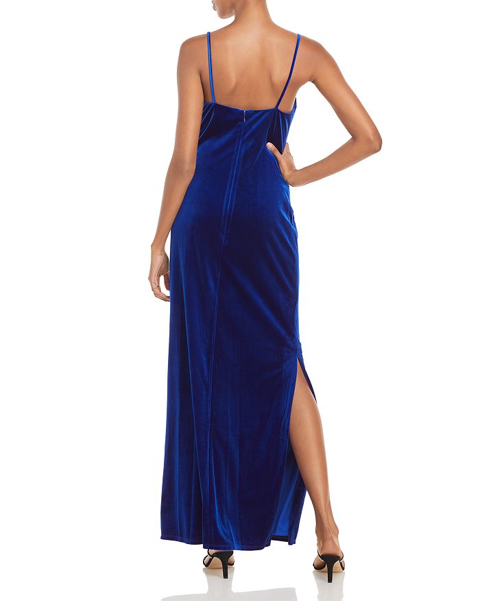 laundry by shelli segal ruched satin gown