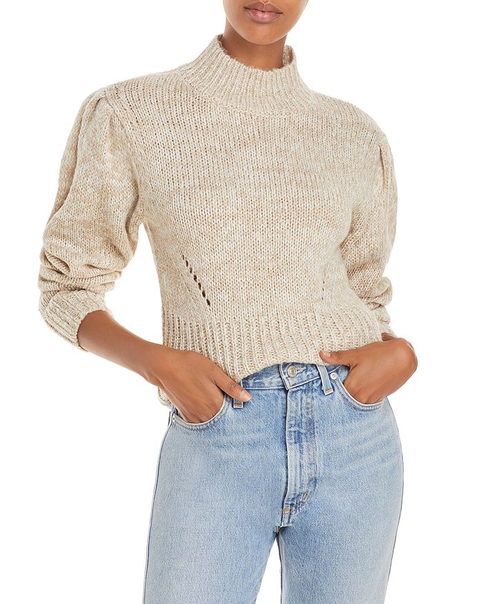 AQUA Mock Neck Sweater - 100% Exclusive | Bloomingdale's