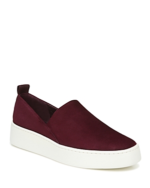 Vince Women's Saxon 2 Slip On Platform Sneakers In Black Plum