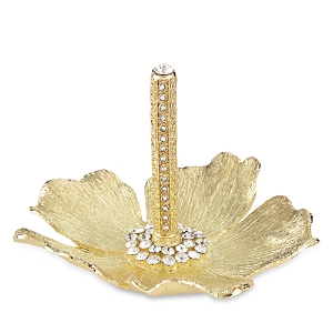 Shop Olivia Riegel Botanica Ring Holder In Gold