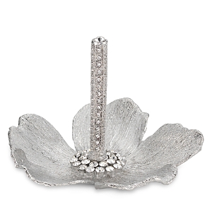 Shop Olivia Riegel Botanica Ring Holder In Silver