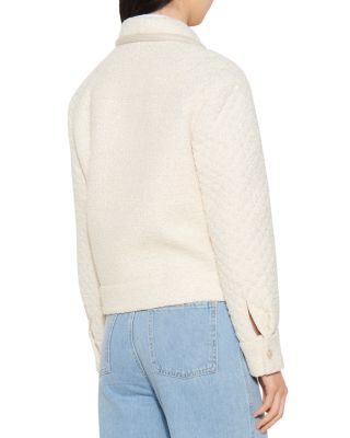 Sandro Tedy Quilted Tweed Jacket Bloomingdale's