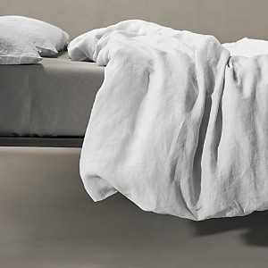 Society Limonta Rem Linen Duvet Cover, Queen In Bianco