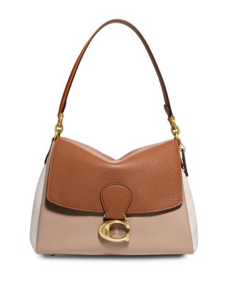 coach may small pebble leather shoulder bag