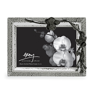 Shop Michael Aram Black Orchid Frame, 4 X 6 In Black Nickelplate
