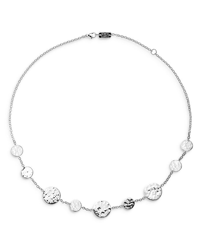 Shop Ippolita Sterling Silver Classico Hammered Disc Necklace, 16