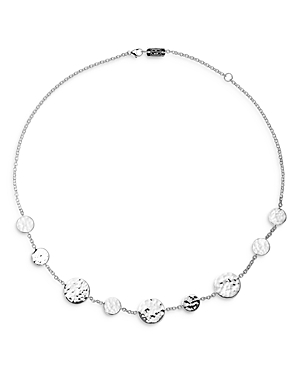 Ippolita Sterling Silver Classico Hammered Disc Necklace, 16