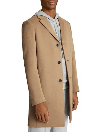 REISS Gable Epsom Wool Blend Overcoat | Bloomingdale's