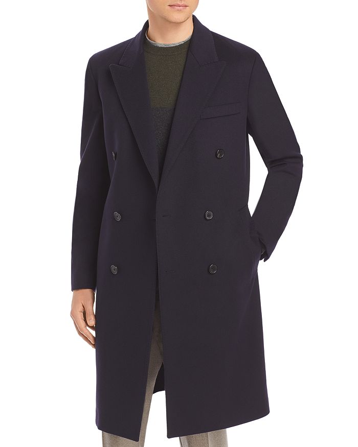 Paul Smith Wool & Cashmere Double-Breasted Slim Fit Topcoat ...