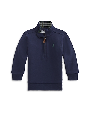 RALPH LAUREN POLO RALPH LAUREN BOYS' COTTON QUARTER ZIP PULLOVER - BABY,320811823005
