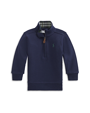 RALPH LAUREN POLO RALPH LAUREN BOYS' COTTON QUARTER ZIP PULLOVER - BABY,320811823005