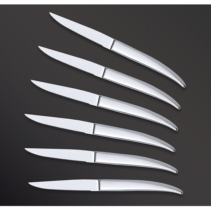 Tb Groupe Tarrerias-bonjean Laguiole Heritage 6-piece Steak Knife Set In Silver