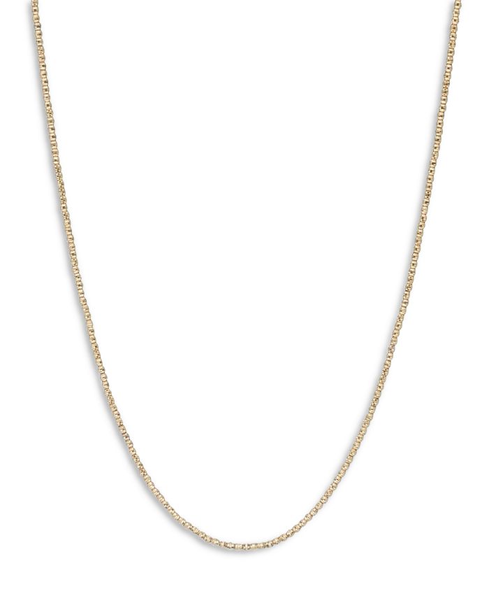 Adina Reyter 14k Yellow Gold Small Textured Bead Link Statement Necklace, 15-16