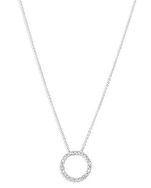 Bloomingdale's Diamond Circle Pendant Necklace in 14K White Gold, 0.30 ct. t.w. - 100% Exclusive