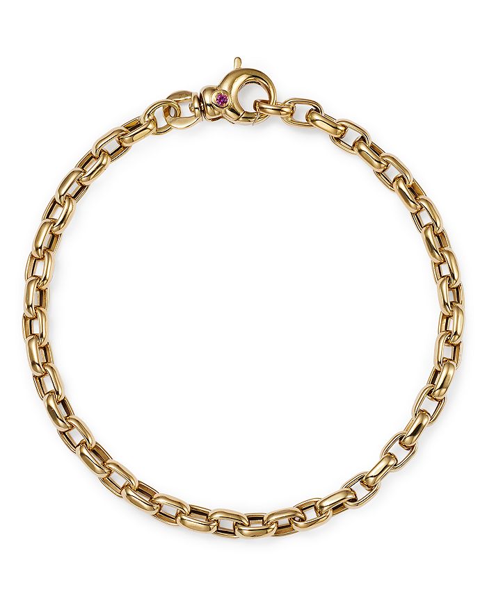 Shop Roberto Coin 18k Yellow Gold Oval Link Bracelet